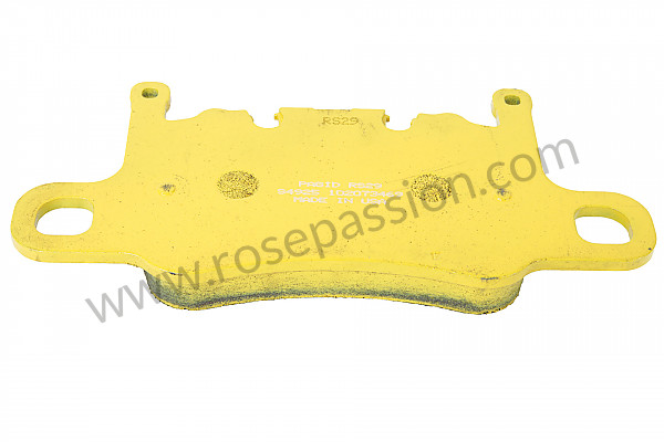 P593370 - PAGID YELLOW REAR PLATE for Porsche 991 Turbo / 991T • 2020 • 991 turbo s • Coupe • Pdk gearbox