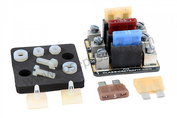 P593380 - REAR FUSE BOX 911 69-89 UPDATE WITH NEW TYPE OF FUSE for Porsche 911 G • 1975 • 2.7 • Targa • Automatic gearbox