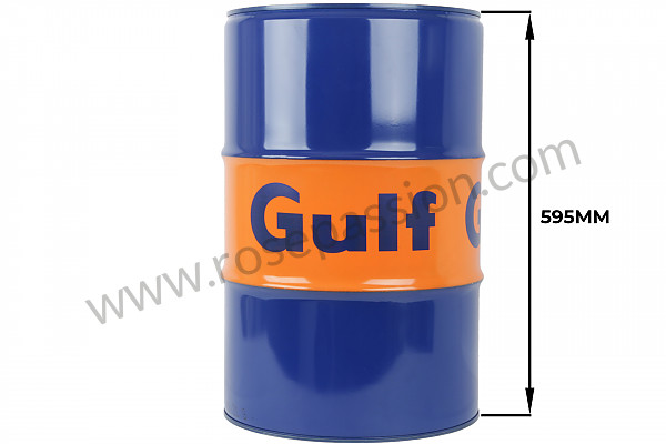 P593386 - DECORATIVE 60 L GULF DRUM ( ATTENTION, BASE WITH HOLE TO AVOID PUTTING PRODUCTS INSIDE) BEARS TRACES OF STORAGE BECAUSE IT IS AN INDUSTRIAL PRODUCT for Porsche 