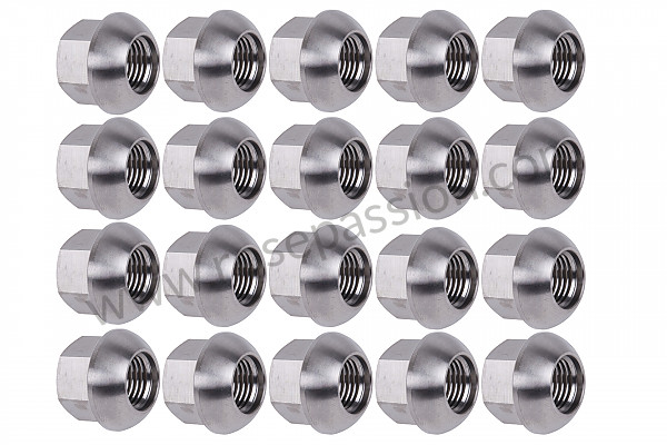 P594523 - KIT OF DRILLED TITANIUM WHEEL NUTS for Porsche 944 • 1991 • 944 s2 • Cabrio • Manual gearbox, 5 speed