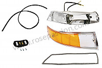 P594527 - COMPLETE PLASTIC FRONT RIGHT INDICATOR 911 69-73 CHROME for Porsche 911 Classic • 1969 • 2.0e • Targa • Manual gearbox, 5 speed
