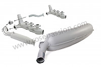 P594543 - COMPLETE EXHAUST KIT AS ORIGINALLY FITTED for Porsche 