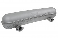 P594549 - RACING METAL SILENCER WITH 2 CENTRAL OUTLETS (2 INLETS) for Porsche 911 Classic • 1973 • 2.4e • Coupe • Automatic gearbox