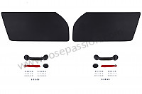 P596283 - PAIR OF RS92 IMITATION LEATHER DOOR PANELS for Porsche 993 / 911 Carrera • 1995 • 993 carrera 4 • Cabrio • Manual gearbox, 6 speed