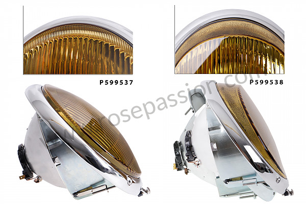 P599538 - HEADLIGHT EUROPE 356 for Porsche 356a • 1958 • 1600 s (616 / 2 t2) • Coupe a t2 • Manual gearbox, 4 speed