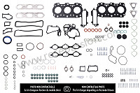P601587 - SET OF SEALS for Porsche Boxster / 986 • 1999 • Boxster 2.5 • Cabrio • Manual gearbox, 5 speed