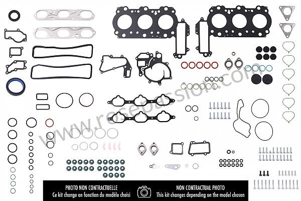 P601588 - SET OF SEALS for Porsche Boxster / 986 • 2000 • Boxster s 3.2 • Cabrio • Manual gearbox, 6 speed