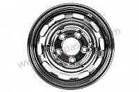 P602891 - WHEEL RIM WITH PUNCHED DISC 5 1/2 J X 15 H2 ET 42 CHROME for Porsche 911 Classic • 1970 • 2.2s • Coupe • Manual gearbox, 5 speed