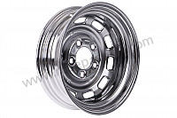 P602891 - WHEEL RIM WITH PUNCHED DISC 5 1/2 J X 15 H2 ET 42 CHROME for Porsche 911 G • 1976 • 3.0 carrera • Targa • Manual gearbox, 5 speed