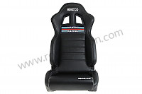 P602973 - KUIPSTOEL PERFORMANCE SEAT MARTINI RACING ZWART voor Porsche 997-1 / 911 Carrera • 2008 • 997 c2 • Coupe • Manuele bak 6 versnellingen