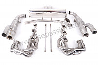 P610904 - STAINLESS STEEL SPORTS EXHAUST KIT 964 FOR TRANSFORMATION INTO 911 65-73 WITH HEATING / WITHOUT CATALYTIC CONVERTER for Porsche 964 / 911 Carrera 2/4 • 1991 • 964 carrera 2 • Targa • Automatic gearbox
