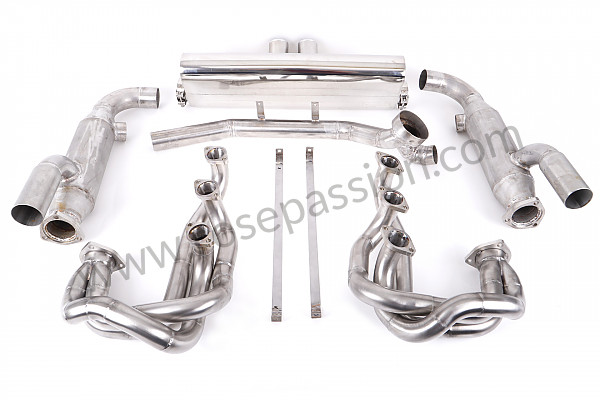 P610904 - STAINLESS STEEL SPORTS EXHAUST KIT 964 FOR TRANSFORMATION INTO 911 65-73 WITH HEATING / WITHOUT CATALYTIC CONVERTER for Porsche 964 / 911 Carrera 2/4 • 1990 • 964 carrera 2 • Targa • Manual gearbox, 5 speed