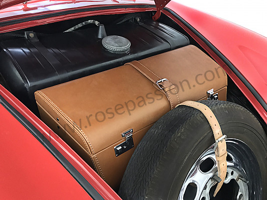 P613362 - STORAGE CASE FOR FRONT BOOT 356 70CM X 20CM HIGH X 30 CM DEEP COGNAC COLOUR LEATHER for Porsche 356 pré-a • 1951 • 1300 (506) • Coupe pré a • Manual gearbox, 4 speed