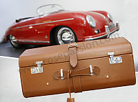 P613362 - STORAGE CASE FOR FRONT BOOT 356 70CM X 20CM HIGH X 30 CM DEEP COGNAC COLOUR LEATHER for Porsche 356a • 1958 • 1500 carrera gt (692 / 0) • Coupe a t2 • Manual gearbox, 4 speed