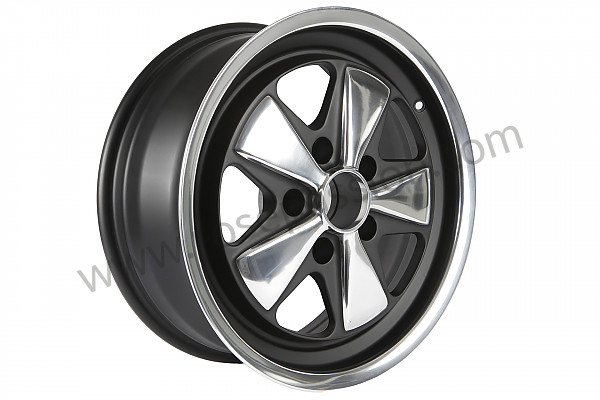 P614172 - 7 X17 SPOKED BLACK AND POLISHED RIM LIKE THE EARLY 911 WITH TUV HOMOLOGATION (ET 23.3) for Porsche 911 G • 1987 • 3.2 g50 • Cabrio • Manual gearbox, 5 speed