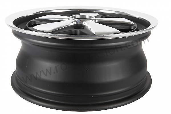 P614172 - 7 X17 SPOKED BLACK AND POLISHED RIM LIKE THE EARLY 911 WITH TUV HOMOLOGATION (ET 23.3) for Porsche 911 Classic • 1972 • 2.4e • Coupe • Automatic gearbox