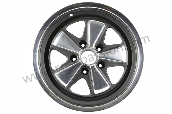 P614175 - 8 X17 SPOKED BLACK AND POLISHED RIM LIKE THE EARLY 911 WITH TUV HOMOLOGATION (ET 10.6) for Porsche 911 Turbo / 911T / GT2 / 965 • 1986 • 3.3 turbo • Coupe • Manual gearbox, 4 speed