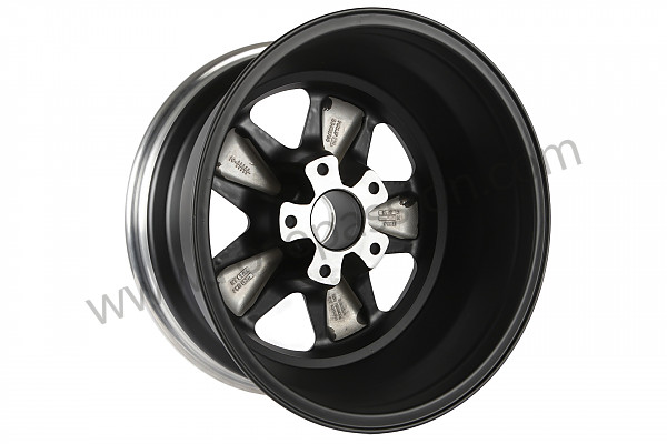 P614175 - 8 X17 SPOKED BLACK AND POLISHED RIM LIKE THE EARLY 911 WITH TUV HOMOLOGATION (ET 10.6) for Porsche 944 • 1984 • 944 2.5 • Coupe • Manual gearbox, 5 speed
