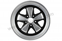 P614180 - 9 X17 SPOKED BLACK AND POLISHED RIM LIKE THE EARLY 911 WITH TUV HOMOLOGATION (ET 15) for Porsche 911 Turbo / 911T / GT2 / 965 • 1985 • 3.3 turbo • Coupe • Manual gearbox, 4 speed