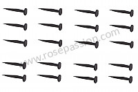 P615098 - KIT OF 20 SEAT STUDS 356 911 for Porsche 356a • 1959 • 1600 s (616 / 2 t2) • Convertible d'a t2 • Manual gearbox, 4 speed