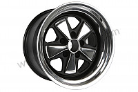 P615101 - 10 X17 SPOKED BLACK AND POLISHED RIM LIKE THE EARLY 911 WITH TUV HOMOLOGATION (ET 15) for Porsche 911 G • 1976 • 3.0 carrera • Targa • Manual gearbox, 4 speed