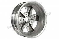 P615102 - JANTE 4.5 X15 BRANCHE NOIR ET POLIE COMME LES ANCIENNES 911 AVEC HOMOLOGATION TUV (ET 42) pour Porsche 