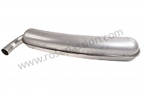P615122 - STAINLESS STEEL FINAL SILENCER 1 OUTLET ORIGINAL TYPE for Porsche 911 Classic • 1972 • 2.4s • Targa • Manual gearbox, 5 speed