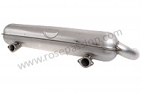 P615122 - STAINLESS STEEL FINAL SILENCER 1 OUTLET ORIGINAL TYPE for Porsche 911 Classic • 1972 • 2.4s • Targa • Manual gearbox, 5 speed