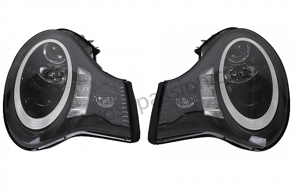 P616174 - HALOGEN FRONT HEADLIGHT KIT WITH CIRCLE OF LEDS AROUND THE HEADLIGHT for Porsche 996 / 911 Carrera • 2005 • 996 carrera 4 • Coupe • Manual gearbox, 6 speed