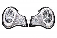 P616175 - HALOGEN FRONT HEADLIGHT KIT WITH CIRCLE OF LEDS AROUND THE HEADLIGHT for Porsche 996 / 911 Carrera • 2005 • 996 carrera 2 • Targa • Manual gearbox, 6 speed