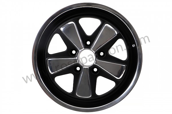 P616184 - 7.5 X17 SPOKED BLACK AND POLISHED RIM LIKE THE EARLY 911 WITH TUV HOMOLOGATION (ET 52) for Porsche 928 • 1982 • 928 4.7s • Coupe • Automatic gearbox