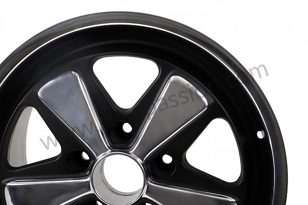 P616184 - 7.5 X17 SPOKED BLACK AND POLISHED RIM LIKE THE EARLY 911 WITH TUV HOMOLOGATION (ET 52) for Porsche 964 / 911 Carrera 2/4 • 1994 • 964 carrera 2 • Coupe • Manual gearbox, 5 speed