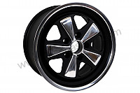 P616188 - 9 X17 SPOKED BLACK AND POLISHED RIM LIKE THE EARLY 911 WITH TUV HOMOLOGATION (ET 47) for Porsche 911 Turbo / 911T / GT2 / 965 • 1994 • 3.6 turbo • Coupe • Manual gearbox, 5 speed