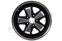 P616188 - 9 X17 SPOKED BLACK AND POLISHED RIM LIKE THE EARLY 911 WITH TUV HOMOLOGATION (ET 47) for Porsche 928 • 1978 • 928 4.5 • Coupe • Automatic gearbox