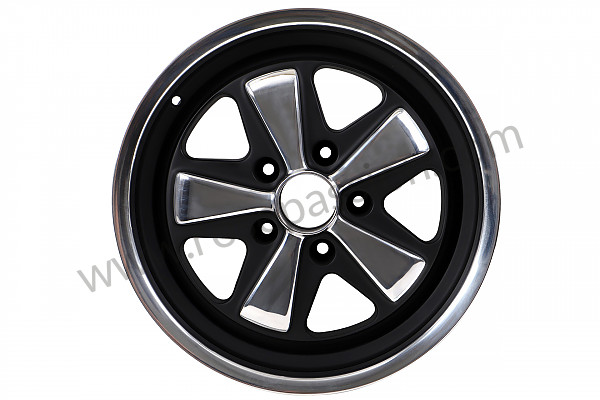 P616188 - 9 X17 SPOKED BLACK AND POLISHED RIM LIKE THE EARLY 911 WITH TUV HOMOLOGATION (ET 47) for Porsche 996 / 911 Carrera • 2003 • 996 carrera 4 • Coupe • Manual gearbox, 6 speed
