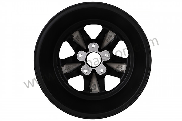 P616188 - 9 X17 SPOKED BLACK AND POLISHED RIM LIKE THE EARLY 911 WITH TUV HOMOLOGATION (ET 47) for Porsche 996 / 911 Carrera • 2003 • 996 carrera 4 • Targa • Manual gearbox, 6 speed