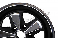 P616188 - 9 X17 SPOKED BLACK AND POLISHED RIM LIKE THE EARLY 911 WITH TUV HOMOLOGATION (ET 47) for Porsche 968 • 1993 • 968 • Coupe • Automatic gearbox