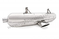 P71239 - Sports stainless steel silencer 1 oval outlet for Porsche Boxster / 986 • 1999 • Boxster 2.5 • Cabrio • Automatic gearbox