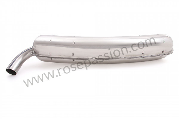 P71271 - Stainless steel final silencer 1 outlet original type for Porsche 911 Classic • 1970 • 2.2e • Targa • Automatic gearbox