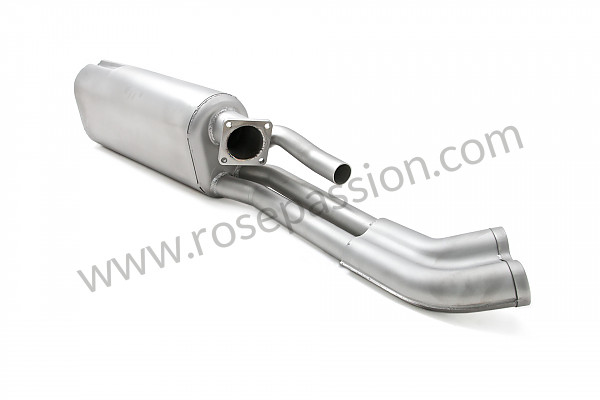 P71274 - Stainless steel final silencer 2 outlets on left for Porsche 911 Turbo / 911T / GT2 / 965 • 1981 • 3.3 turbo • Coupe • Manual gearbox, 4 speed