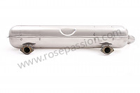P71276 - Sports stainless steel final silencer 1 x 70 mm outlet for Porsche 911 Classic • 1969 • 2.0e • Targa • Automatic gearbox