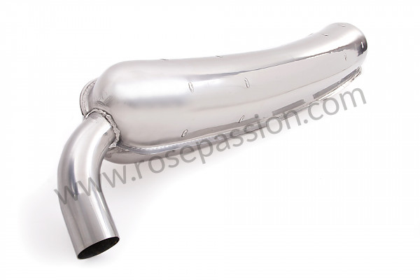 P71278 - Silencieux final inox sport 1 sortie 70mm ( 2 entrées) pour Porsche 