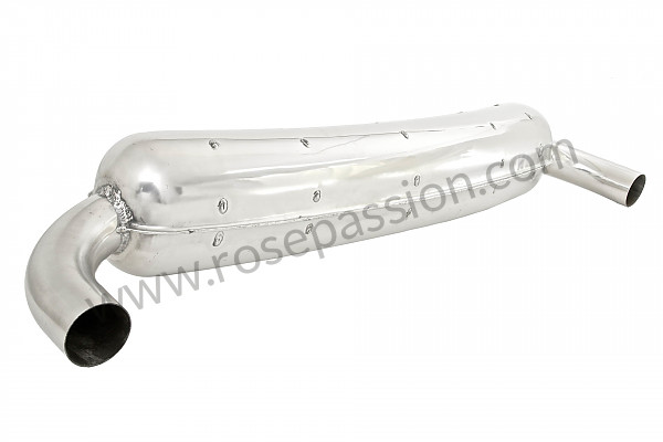 P71279 - Silenciador final acero inox. sport 2 salidas 70mm (2 entradas) para Porsche 