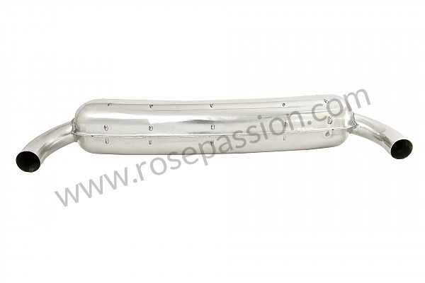 P71279 - Silenciador final acero inox. sport 2 salidas 70mm (2 entradas) para Porsche 