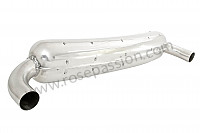 P71279 - Silenciador final inox sport 2 saídas 70 mm (2 entradas) para Porsche 