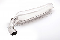 P71280 - Sports stainless steel final silencer 1 x 84 mm outlet for Porsche 911 G • 1986 • 3.2 • Targa • Manual gearbox, 5 speed