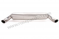 P71281 - Sports stainless steel final silencer 2 x 84 mm outlets for Porsche 911 G • 1979 • 3.0sc • Targa • Automatic gearbox
