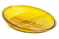 P71371 - Yellow glass for h4 headlight for Porsche 912 • 1969 • 912 1.6 • Targa • Manual gearbox, 4 speed