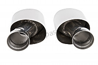 P73000 - Stainless steel exhaust tailpipes for 993 2s / 4s (pair) for Porsche 