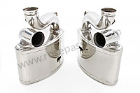 P73002 - Pair of sports stainless steel silencers for Porsche 993 Turbo • 1996 • 993 turbo • Coupe • Manual gearbox, 6 speed
